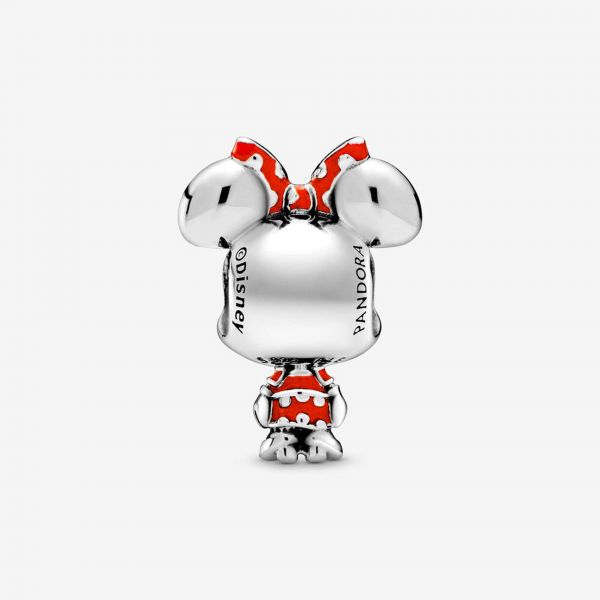 PANDORA Disney, Charm Minnie con abito e fiocco a pois