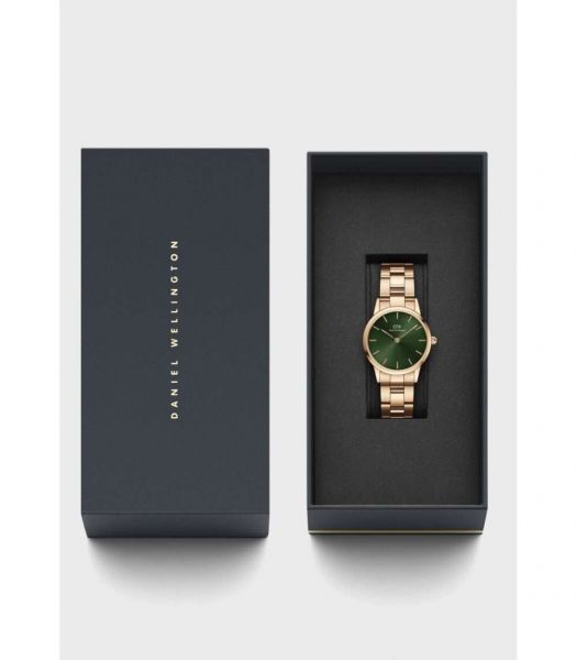 DANIEL WELLINGTON DANIEL WELLINGTON Iconic Link Emerald Rose Gold 32mm