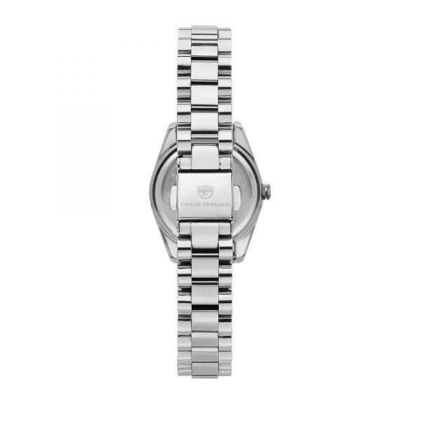 CHIARA FERRAGNI EVERYDAY 28MM 3H SILVER/WHITE DIAL BRACELET STAINLESS STEEL