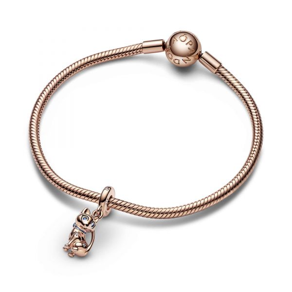 PANDORA Charm Pendente Gattino con Occhi Scintillanti