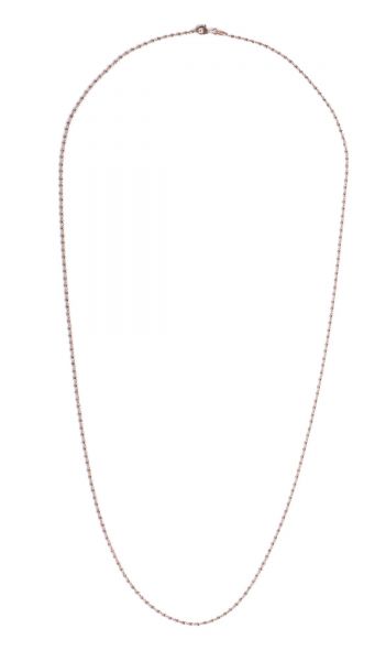 ALISEI C16- Collana Dadino Diamantato Ag925 cm 80 rose'