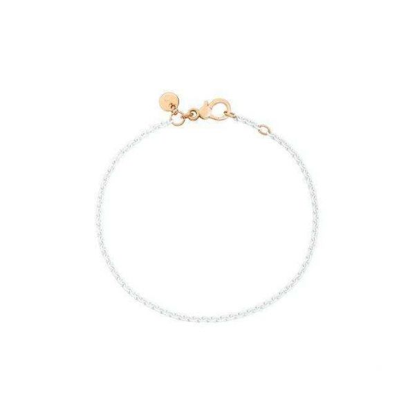 DoDo Bracciale in Argento Laccato Bianco