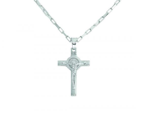 AMEN  Collana Croce AG925 Lungh. 50 cm