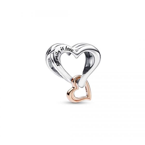 PANDORA Openwork Cuore e Infinito "Family is Love"