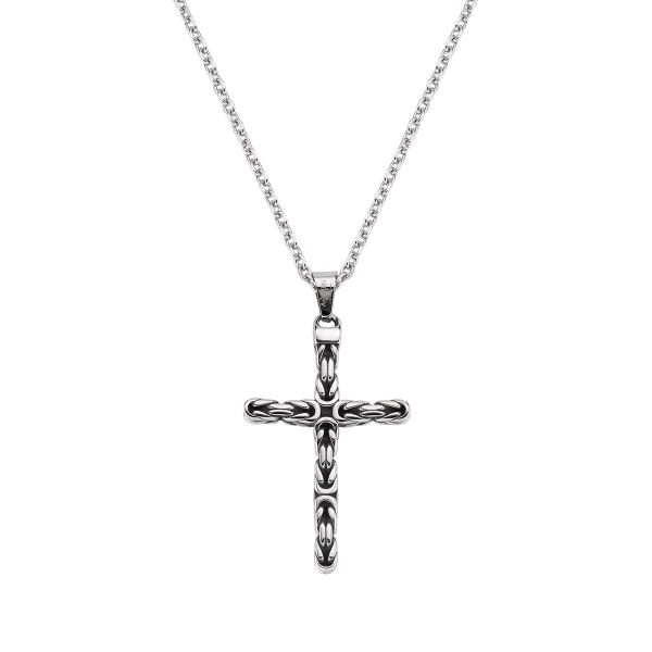 AMEN  Collana Acciaio 316 (Lunghezza 60 + 10 cm )