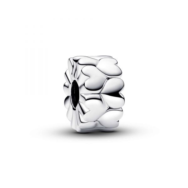 PANDORA Clip Cuori in Rilievo