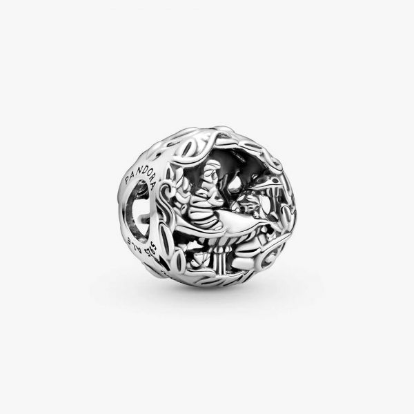 PANDORA Alice nel Paese delle Meraviglie Disney, charm Stregatto e Brucaliffo Absolem