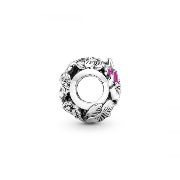 PANDORA Charm Openwork Viole del Pensiero 