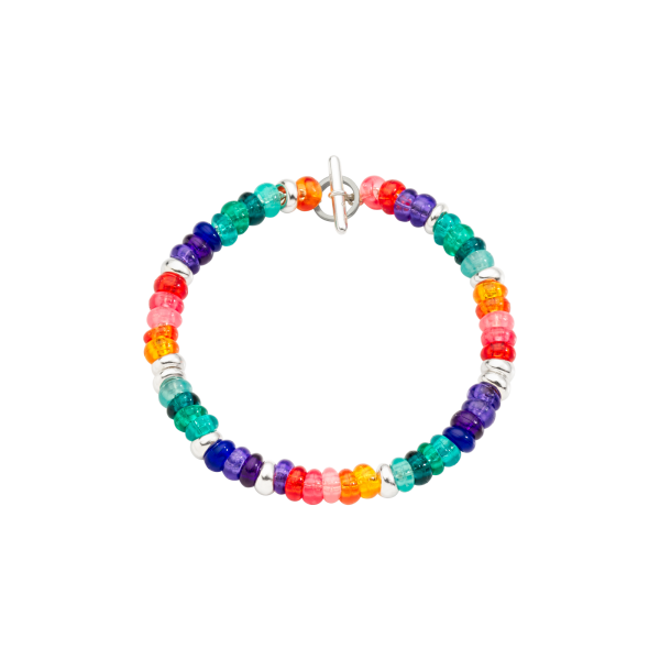 DoDo Bracciale Rondelle Arcobaleno