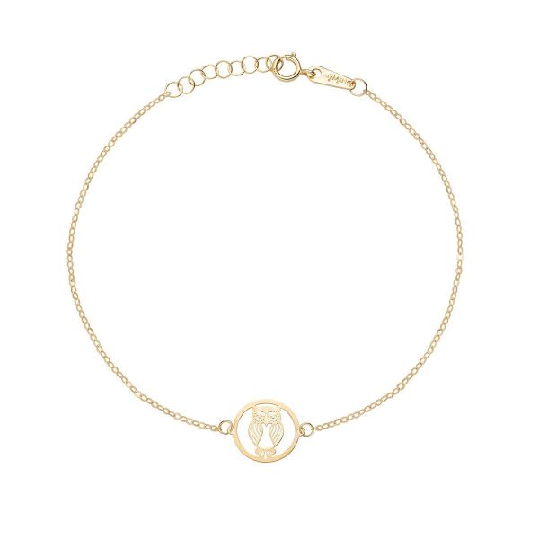 AMEN  Bracciale Gufo Oro