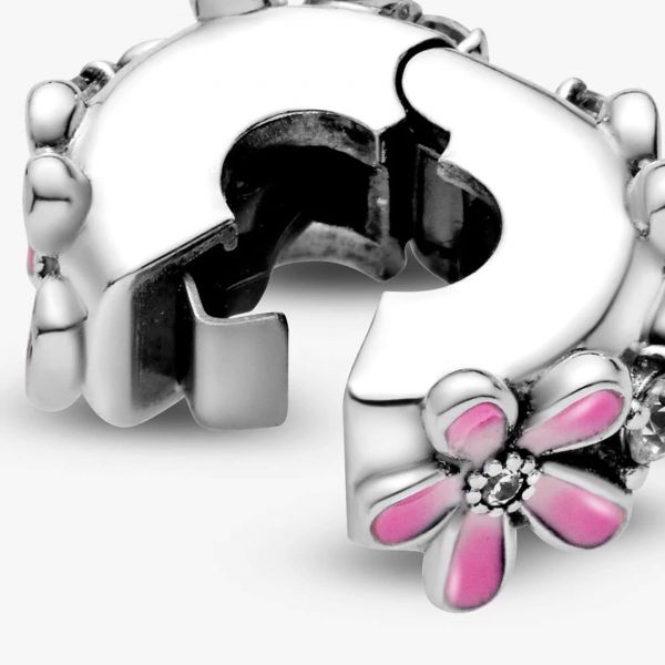 PANDORA Clip Margherita rosa