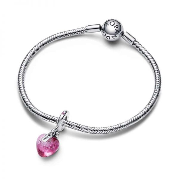 PANDORA Pendente Pozione d'Amore in Vetro di Murano