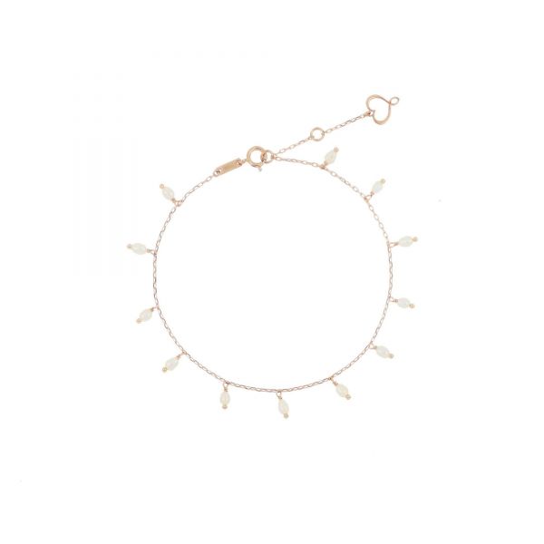 MAMAN et SOPHIE BRACCIALE 18KT PERLE MIGNON