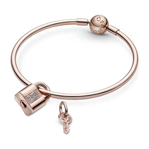 PANDORA Charm Pendente Lucchetto e Chiave dell'Amore