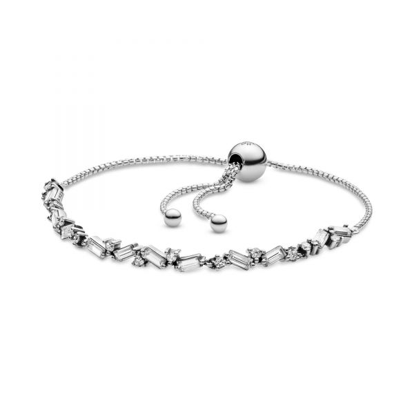 PANDORA Bracciale tennis Bellezza Glaciale scintillante con Chiusura regolabile