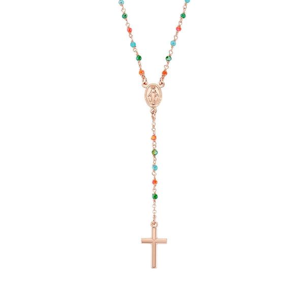 AMEN  Rosario Girocollo Cristalli Multicolor