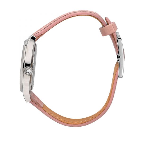 CHIARA FERRAGNI CONTEMPORARY 32MM 3H S/WHITE  DIAL PINK STRAP