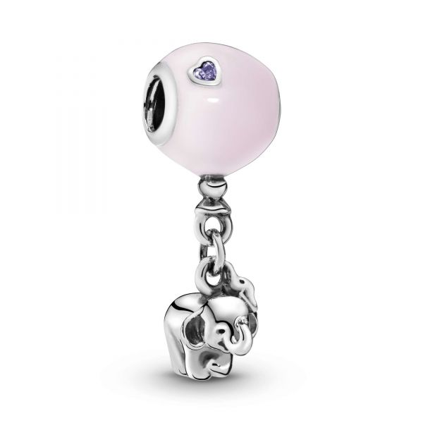 PANDORA Charm pendente Elefante e palloncino rosa