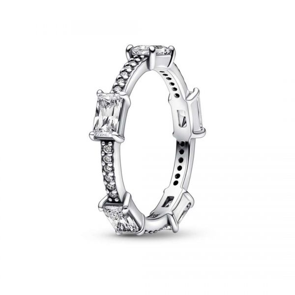 PANDORA Anello Pavé con Pietre Luminose