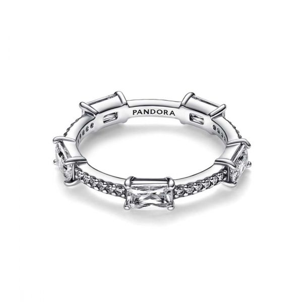 PANDORA Anello Pavé con Pietre Luminose