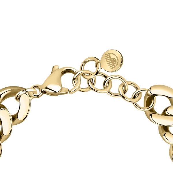 CHIARA FERRAGNI CHAIN BRACELET YELLOW GOLD+EYE LOGO 16.5+3CM