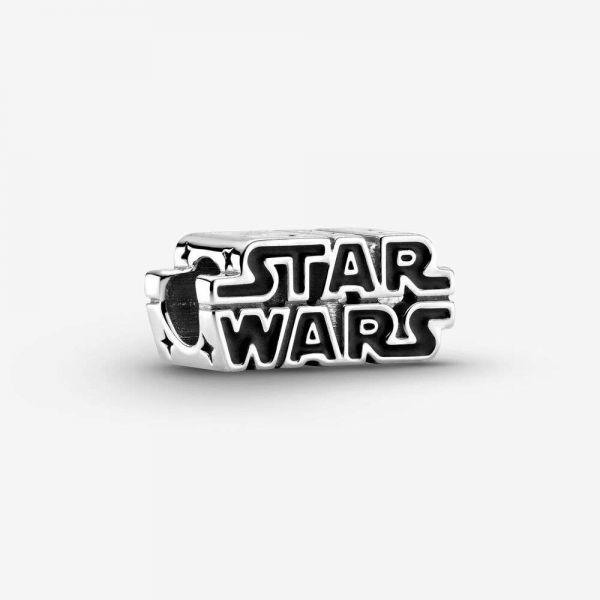 PANDORA Star Wars, Charm in Argento con logo in 3D