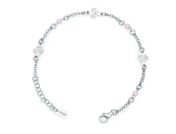 AMEN  Bracciale Angeli  AG925 perline rosa