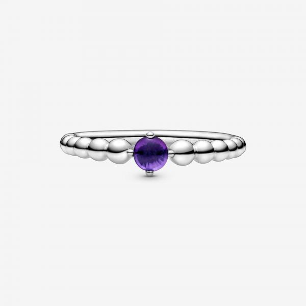 PANDORA Anello viola decorato con sfere