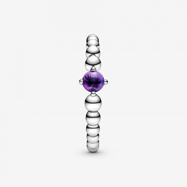 PANDORA Anello viola decorato con sfere