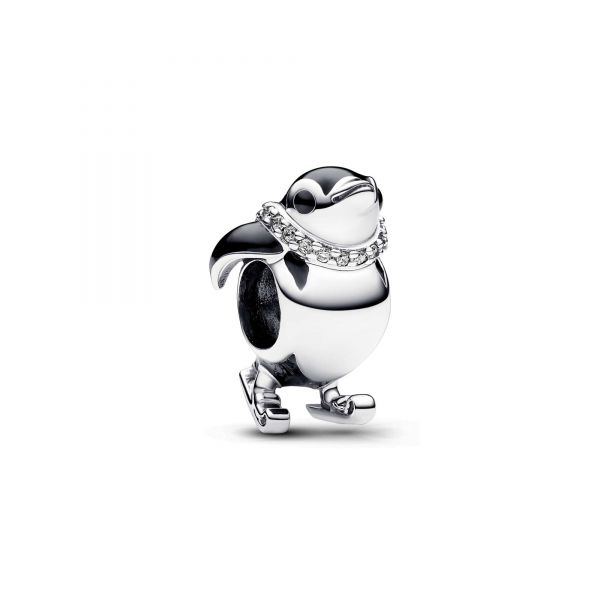 PANDORA Pinguino con gli Sci