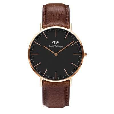 DANIEL WELLINGTON DANIEL WELLINGTON Classic Bristol Rose Gold 36mm Black