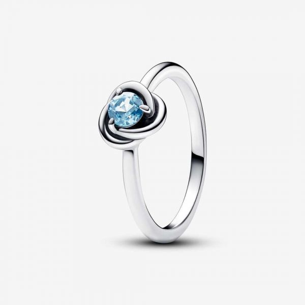 PANDORA Anello Cerchio Eterno Rosso Scuro Gennaio