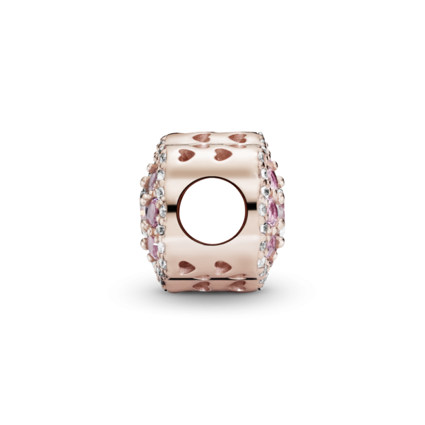 PANDORA Charm Fiore rosa scintillante