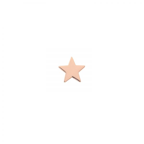 MAMAN et SOPHIE Orecchino Aurum singolo a lobo con stella in oro rosa 18kt