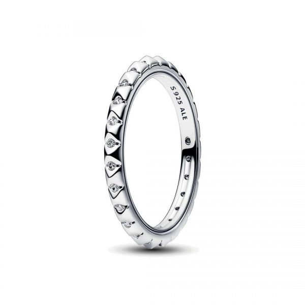 PANDORA Anello Geometrico con Pietre Pandore ME
