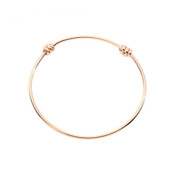 DoDo Bracciale Rigido Bangle Nodo in Oro Rosa