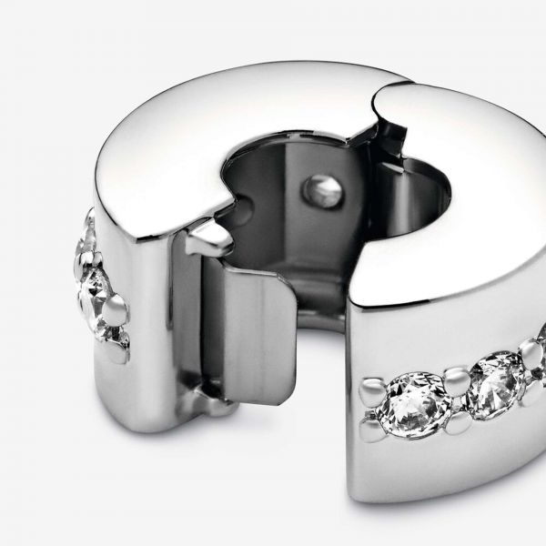 PANDORA Clip Fascia trasparente scintillante