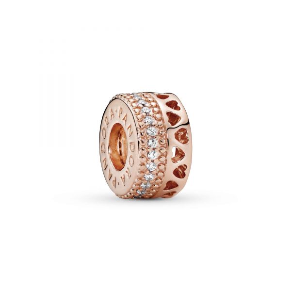 PANDORA Charm Distanziatore openwork Cuori