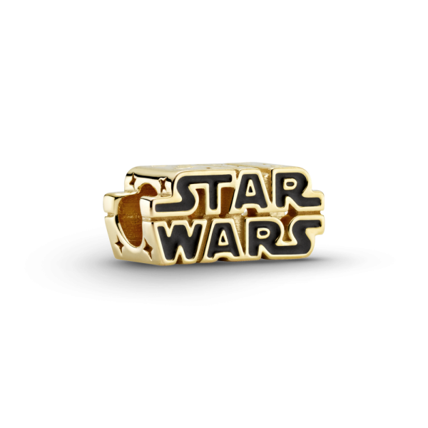 PANDORA Star Wars, Charm scintillante con logo in 3D