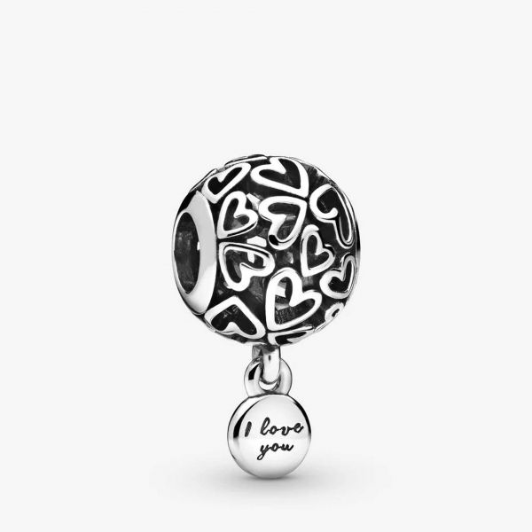 PANDORA Charm openwork Cuori d’amore