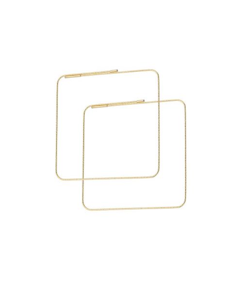 MAGIC WIRE Orecchini SQUARE in oro giallo 18KT