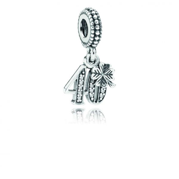 PANDORA Charm pendente 40° compleanno