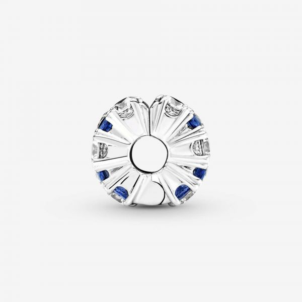 PANDORA Clip scintillante blu