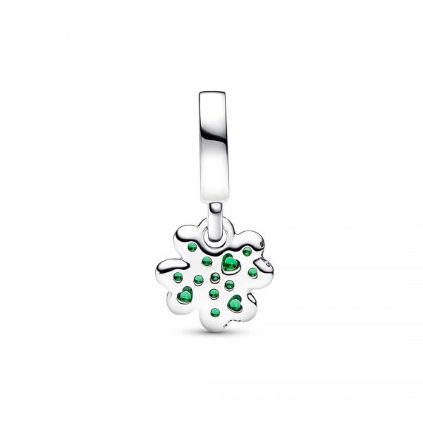 PANDORA Pendente Quadrifoglio Verde Piccolo