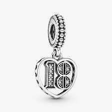 PANDORA Charm pendente 18° compleanno