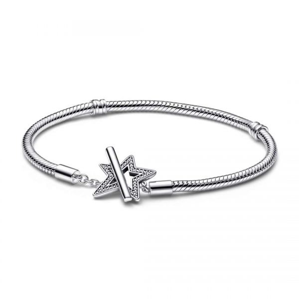 PANDORA Bracciale con Chiusura a T e Stella