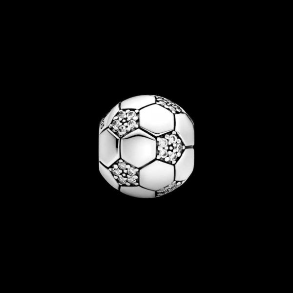 PANDORA Charm Pallone da calcio scintillante