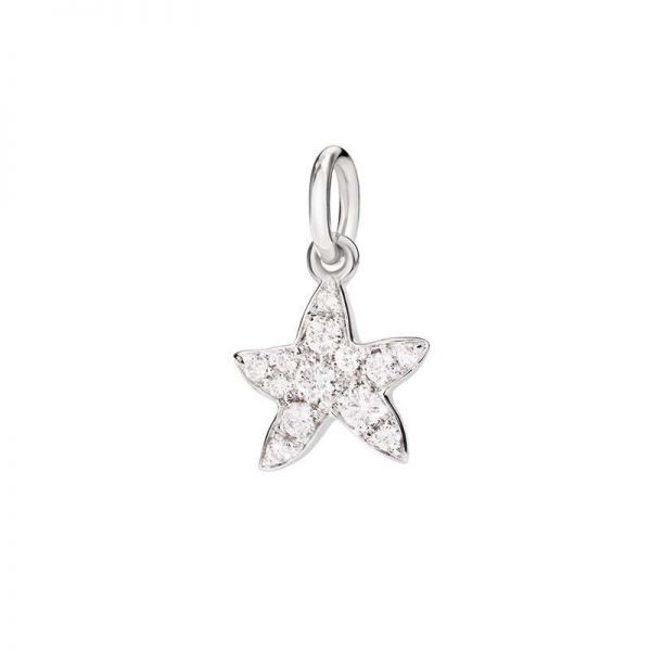 DoDo Ciondolo Stella Marina Oro Bianco 18Ct E Brillanti