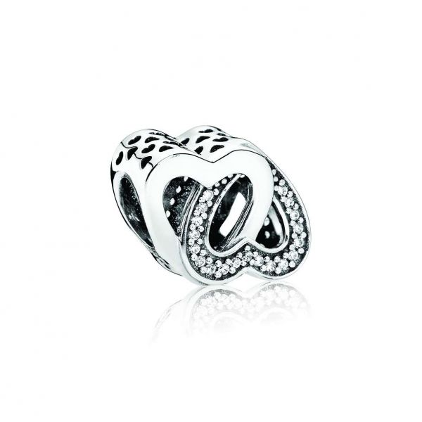 PANDORA Charm Cuori intrecciati