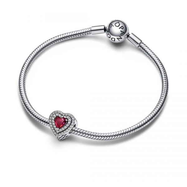 PANDORA Cuore Rosso e Pavé